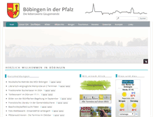 Tablet Screenshot of boebingen-pfalz.de